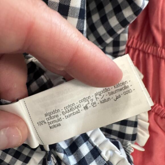 Zara GINGHAM Monochrome Midi Skirt - Picture 6 of 9